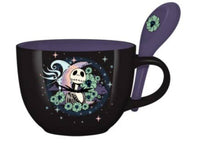 Load image into Gallery viewer, NBC Jack and Zero  24oz Ceramic Soup Mug w/ Spoon
