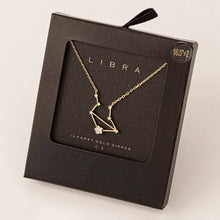 Load image into Gallery viewer, Secret Box Libra Constellation Necklace: GD
