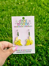 Load image into Gallery viewer, Peeled Banana Layered Earrings - Gauge Friendly

