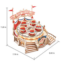 Load image into Gallery viewer, Electro-Mechanical Wooden Puzzle: Tilt-A-Whirl
