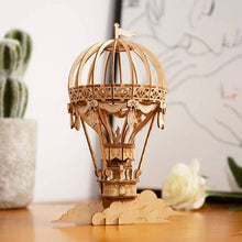 Load image into Gallery viewer, 3D Laser Cut Wooden Puzzle: Hot Air Balloon

