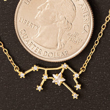 Load image into Gallery viewer, Secret Box Virgo Constellation Necklace: GD
