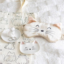 Load image into Gallery viewer, Sitting White Cat Face Trinket Dish
