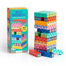 Load image into Gallery viewer, Wild Wobble! Wooden Tumbling Tower
