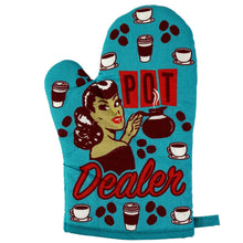 Load image into Gallery viewer, Pot Dealer Oven Mitt Funny Pot 420 Weed Marijuana CBD Gag: Blue / Oven Mitt
