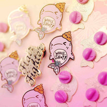 Load image into Gallery viewer, Whale Shit Whale Enamel Pin, father's day gift
