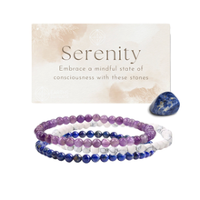 Load image into Gallery viewer, Intentions Bracelet Serenity 4mm.

