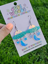 Load image into Gallery viewer, Iridescent Space Ship Earrings
