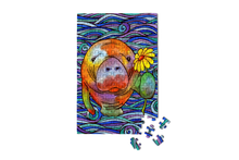 Load image into Gallery viewer, Hue Manatee Mini Jigsaw Puzzle - Fall Gift for Her Holidays
