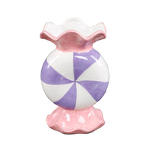 Load image into Gallery viewer, Pink &amp; Purple Peppermint Ceramic Vase
