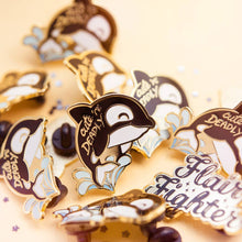 Load image into Gallery viewer, Cute n Deadly Orca Killer Whale Enamel Pin, father's day

