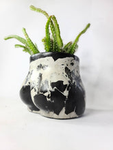 Load image into Gallery viewer, Concrete Lady Booty Pot | Butt Cheek Planter | Drain hole: Green/dark green/ gold
