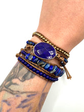 Load image into Gallery viewer, Lapis Lazuli Wrap Bracelet
