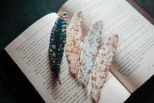 Load image into Gallery viewer, Feather Resin Bookmark: Clary Sage
