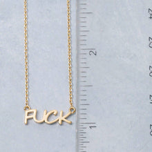 Load image into Gallery viewer, Fuck Pendant Necklace: RH
