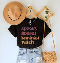 Load image into Gallery viewer, Spooky Liberal Feminist Witch Shirt: XL
