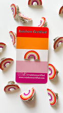 Load image into Gallery viewer, Lesbian Rainbow PRIDE Flag Pin
