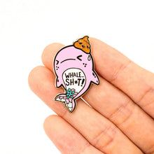 Load image into Gallery viewer, Whale Shit Whale Enamel Pin, father's day gift
