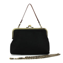 Load image into Gallery viewer, CELESTIAL DRAGON KISS LOCK BAG IN LINEN COTTON BLEND
