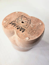 Load image into Gallery viewer, Concrete Lady Booty Pot | Butt Cheek Planter | Drain hole: Navy/pink/rose gold
