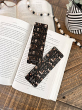 Load image into Gallery viewer, Dark Library Bookmark Set - Skull Bookshelf, Moon Witch: Soft Touch Matte / Skull Bookshelf
