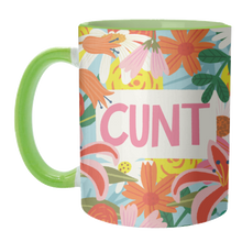 Load image into Gallery viewer, Mugs 'Funny Humour Cunt Design': Mug Colour Inner &amp; Handle 11oz - Orange
