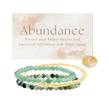 Load image into Gallery viewer, Intentions Bracelet Abundance 4mm.
