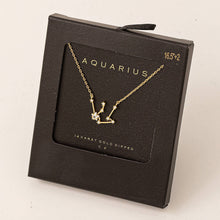 Load image into Gallery viewer, Secret Box Aquarius Constellation Necklace: GD
