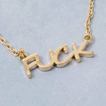 Load image into Gallery viewer, Fuck Pendant Necklace: RH
