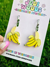Load image into Gallery viewer, Peeled Banana Layered Earrings - Gauge Friendly
