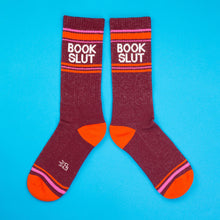 Load image into Gallery viewer, Book Slut Gym Crew Socks - Funny Gift for Book Lovers
