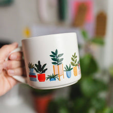 Load image into Gallery viewer, Potted Plants Large Ceramic Mug
