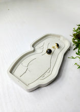 Load image into Gallery viewer, Boob Butt Lady Concrete Catch All Tray, Jewelry Trinket Dish: Pink
