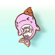 Load image into Gallery viewer, Whale Shit Whale Enamel Pin, father's day gift
