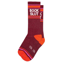 Load image into Gallery viewer, Book Slut Gym Crew Socks - Funny Gift for Book Lovers
