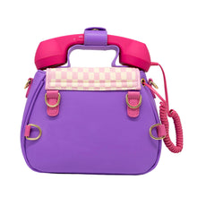 Load image into Gallery viewer, Ring Ring Phone Convertible Handbag - Pastel Checkerboard

