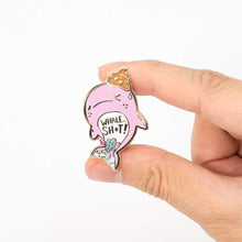 Load image into Gallery viewer, Whale Shit Whale Enamel Pin, father's day gift
