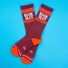Load image into Gallery viewer, Book Slut Gym Crew Socks - Funny Gift for Book Lovers
