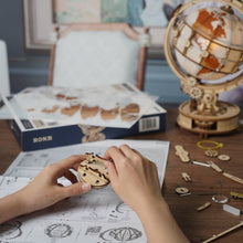 Load image into Gallery viewer, DIY Wooden Puzzle: Luminous Globe
