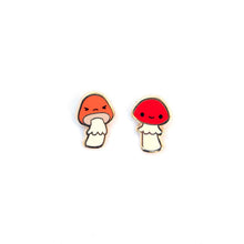 Load image into Gallery viewer, Mushroom Friend Earrings
