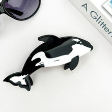 Load image into Gallery viewer, Acetate Marine Life Hair Clip, Squid &amp; Jellyfish Claw Clip: Orca
