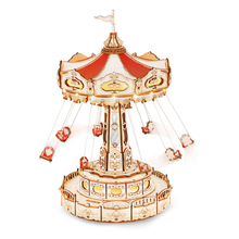 Load image into Gallery viewer, Electro-Mechanical Wooden Puzzle: Swing Ride
